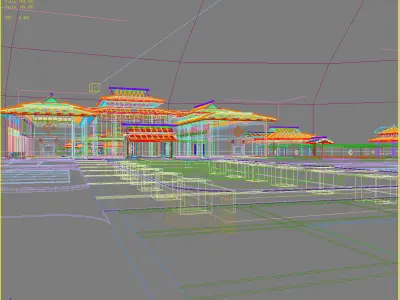 Chinese Style Architecture 3D model 52