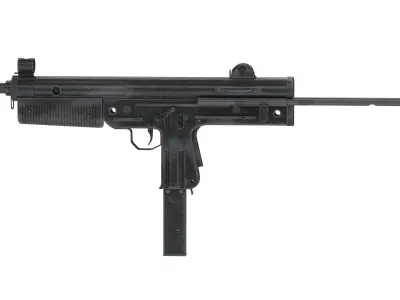 FMK 3 Submachine Gun Low Poly PBR Realistic Low-poly 3D model