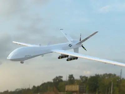 Drone unmanned aerial vehicle 3D model by holy360