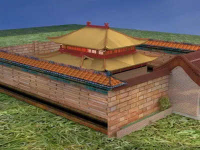 Chinese ancient house 3D model purchase