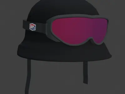 BikeLife Helmet  100Goggles Free 3D model