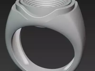 Singularity Geometric Vortex and Minimalist Form 3D print model