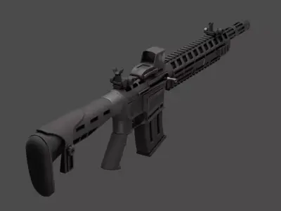 AR-12 Style Tactical Shotgun 3D Model 3D model