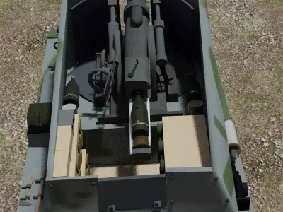 WW2 German Wespe SP 3D model