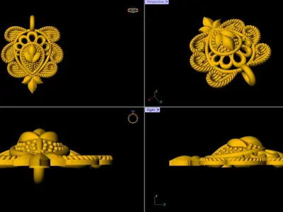 Designer Matt Pendant - 0101 3D print model purchase