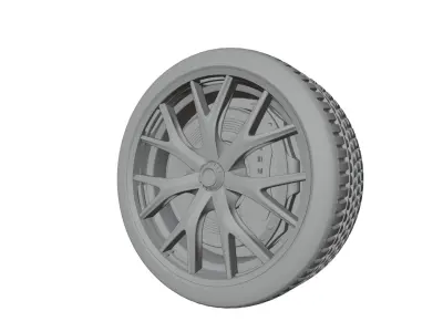 Tesla tire 3D model