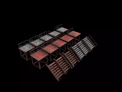 Industrial Platform all  3D model