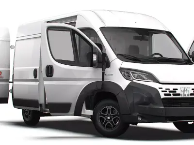 Fiat e Ducato Van L2H2 HQ Interior 2025 3D model