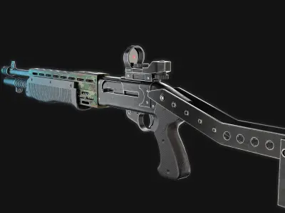 Shotgun Free 3D model shop