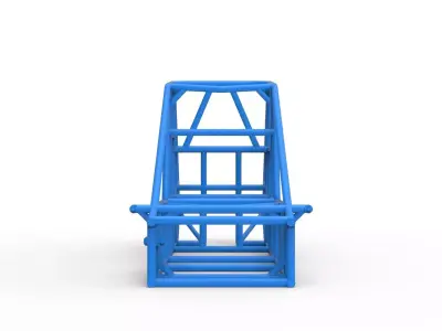Frame of Experimental Pavement Silver Crown Car V2 Scale 1 to 25 3D print model