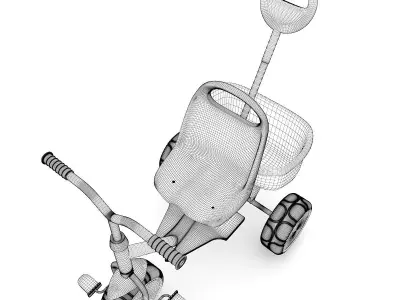 Kids Tricycle 3D model purchase
