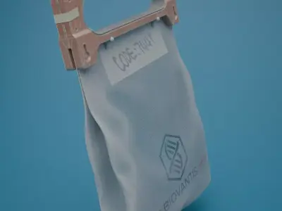 Sci-fi bio package Low-poly 3D model