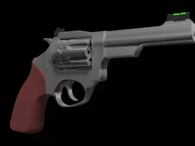 Revolver Ruger 101 BASE MESH 3D model