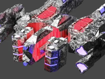 sci-fi spaceship model  3D model