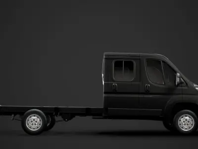 Peugeot Boxer Manager Chassis Truck Crew Cab 4035XL WB 2014 3D model