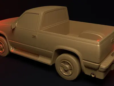 CHEVROLET CK 1500 SHORT BOX 3D print model by artgeorg
