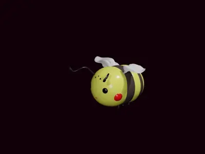 Cartoon Bee 3D model buy