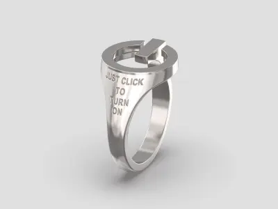 R 168 Power Button Ring 3D print model