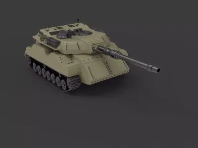 3d military tank 3D model