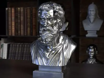 Heraclitus Bust Sculpture 3D Printable STL File 3D print model