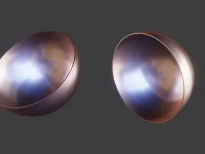 Hemispherical Dish 3D Model Free 3D model