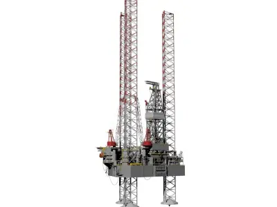 Jack up rig 3D model purchase