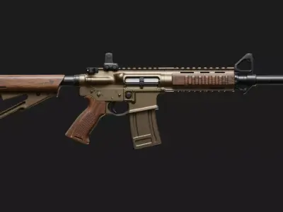 Modern Assault Rifle 3D model