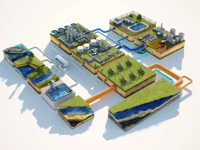 Industrial Water Systems 3D model