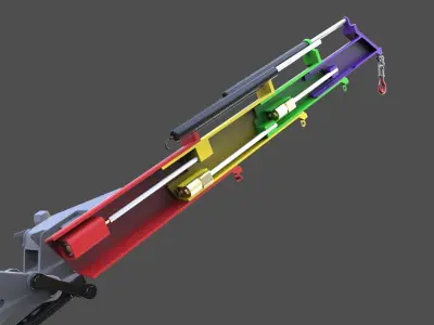 Crane for truck 3D print model