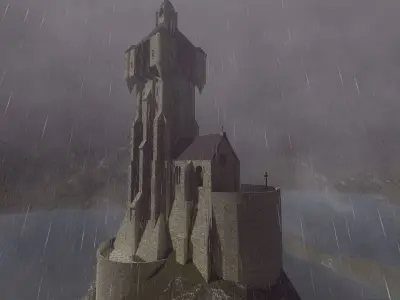 Medieval Castle 3D model 5