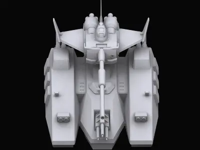 Gundam EF Magella attack model 3D model