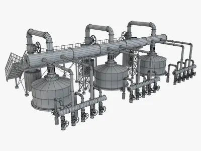Piping System 4 3D model
