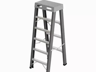 Ladder 06  Low-poly 3D model