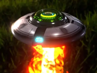 Spaceship Sci-fi Animated High detailed 3D model Free 3D model