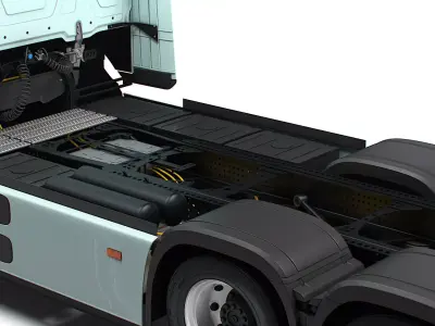 Mercedes Benz eActros Pro600 6x2 Chassis 2026 3D model