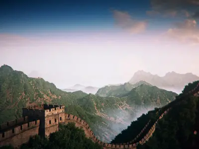  Great Wall 3D camera animation scene 