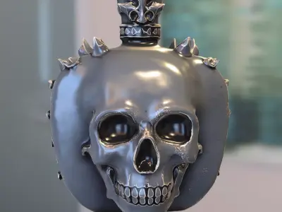 Pack potion flask Low-poly 3D model