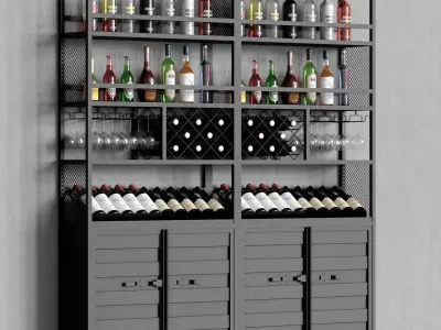 Homary Industrial Rack 02 3D model