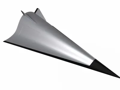 Avangard Hypersonic Glide Vehicle Low-poly 3D model