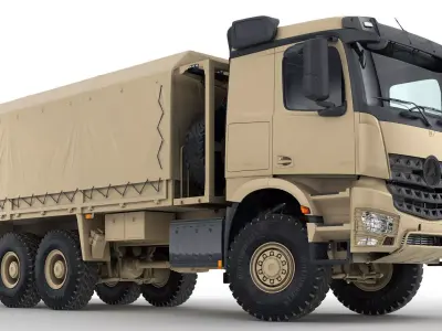 Mercedes Army Truck 6X6 3D model