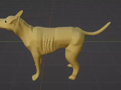 dog basemesh 3D model