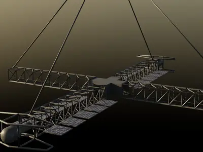Chinese spy balloon Low-poly 3D model purchase