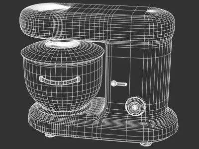  Stand Mixer Model, Black &amp; Silver 