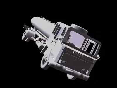 Ashok Leyland tanker Free low-poly 3D model