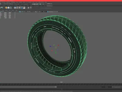 Full Detail high poly TIRE 3D model