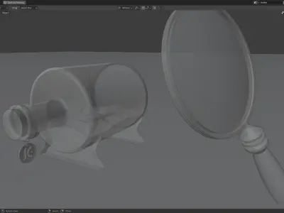 Boat In A Bottle 3D model