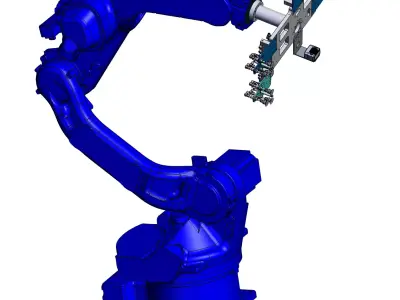 Robot material handling and inspection gripper 3D model