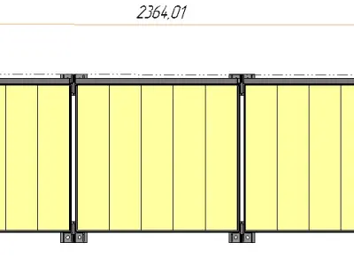 Three-section shelving 3D model