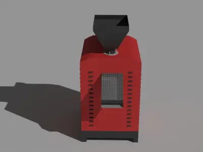 Low Poly Pellet Machine Free low-poly 3D model