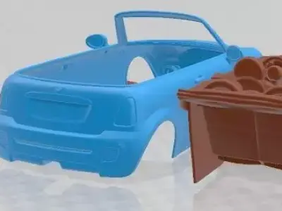 Mini John Cooper Works Convertible 2012 Printable Car 3D print model